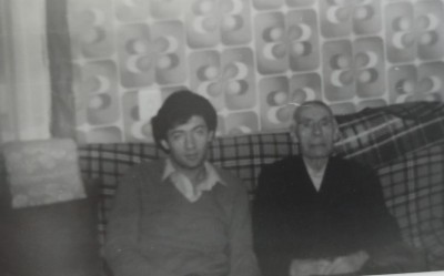 Amb l’abuelo Pedro. Any 1982