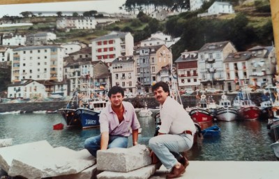 Amb l’amic Ion, a L.luarca. Any 1987.
