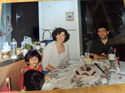 Aniversari d’Emma, celebrat a casa de Paco Fernández Rei. 29 de juliol de 2000.