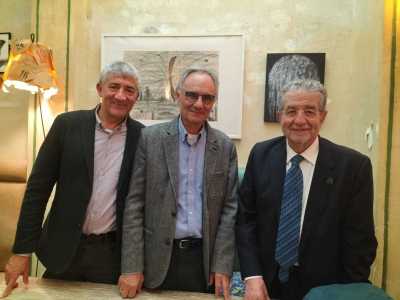 Amb José Antonio Pascual i Mauricio Wagensberg
